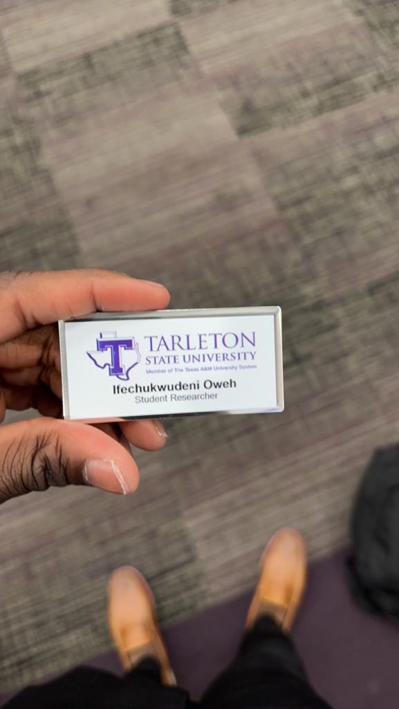 Teddy Oweh Student Research Badge